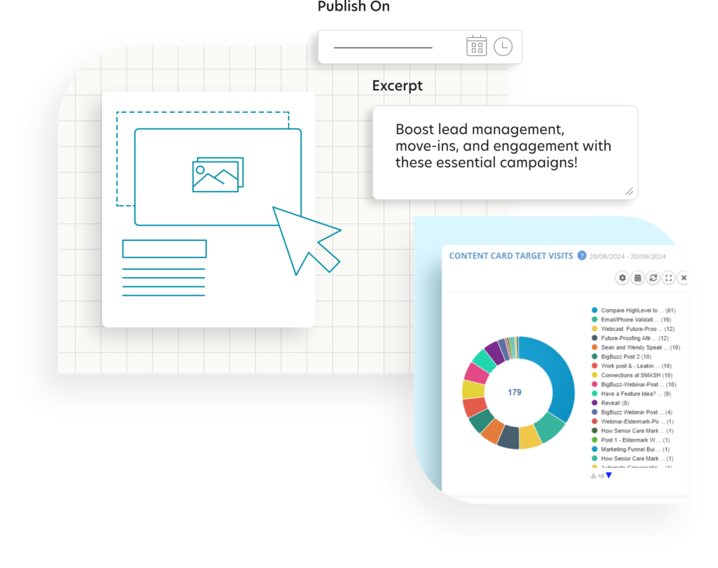 senior living sales content management